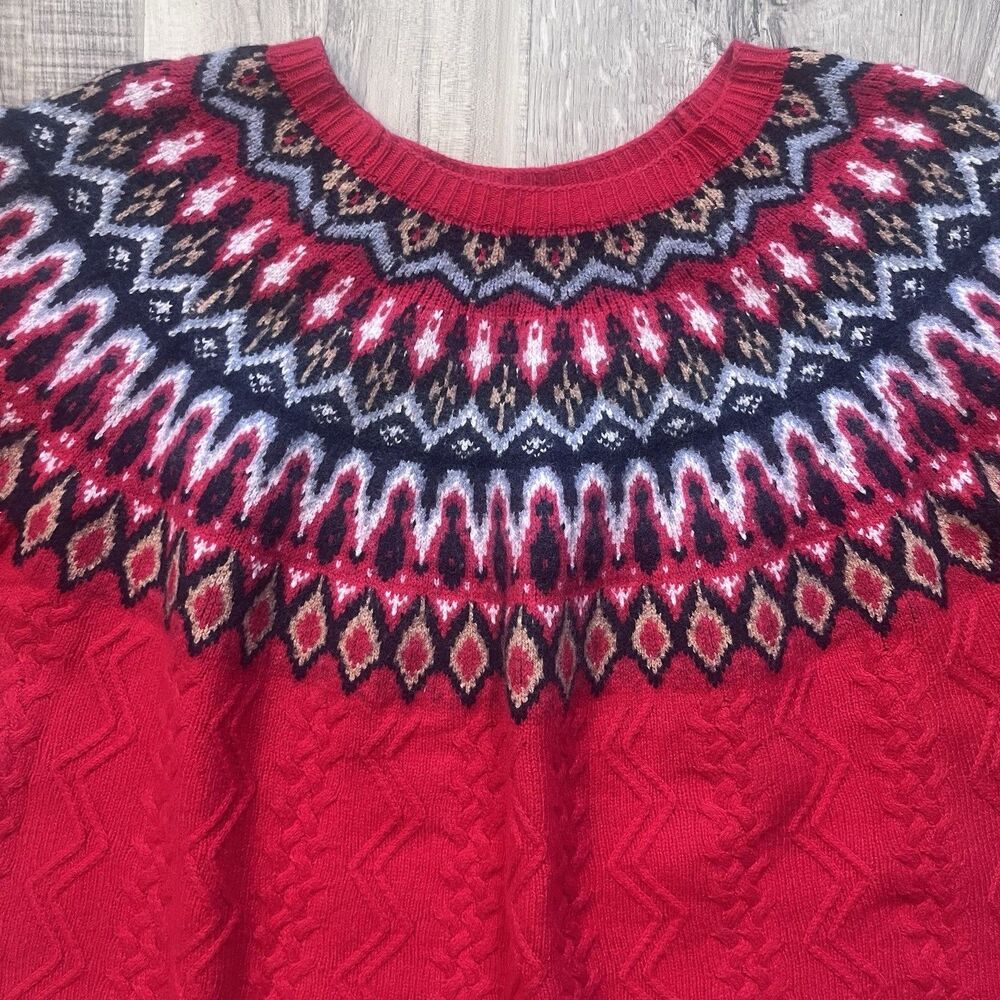 Vineyard Vines Womens XXL Fair Isle Sweater Pullover Wool Blend Crewneck - Picture 2 of 7